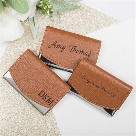 personalised name card holder